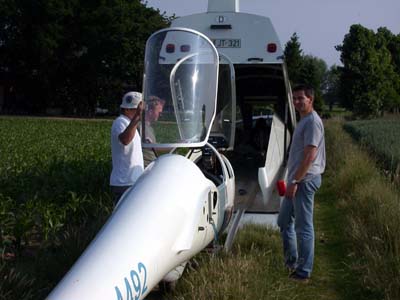 Beim Abrüsten der ASK-21