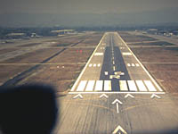 Im Anflug auf den Van Nuys Airport, Kalifornien/USA